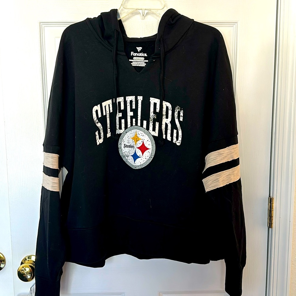 Fanatics Steelers Cropped long sleeve hoodie